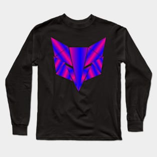 geometric animal, neon fox Long Sleeve T-Shirt